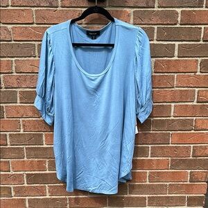 Kare Kane Ruched Sleeve Relaxed Blouse